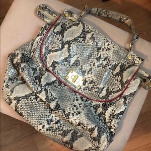 Jessica Simpson snakeskin purse
